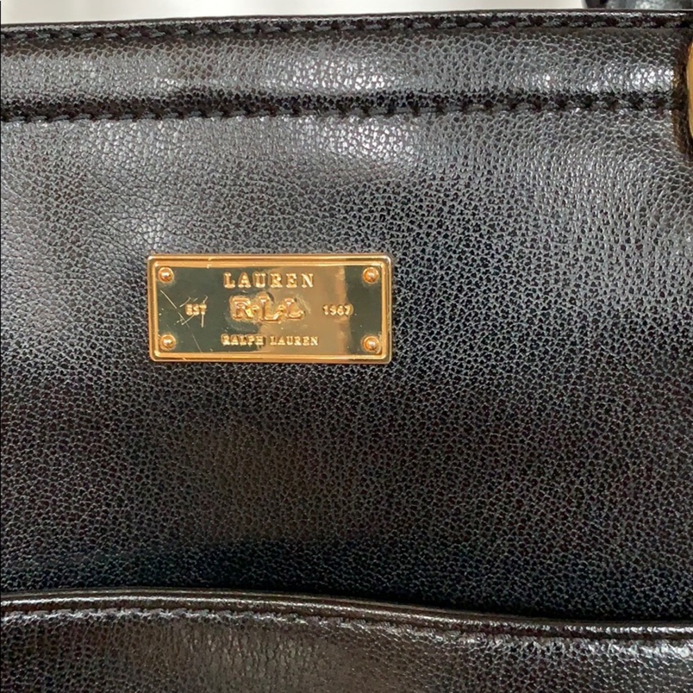 Ralph Lauren black satchel